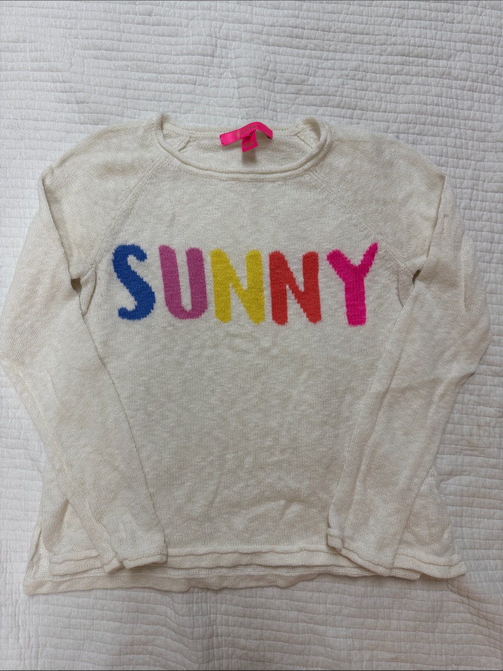 Lilly Pulitzer Cream 'SUNNY' Long-Sleeve Sweater
